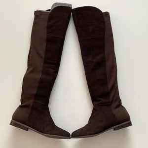 Riley Split Suede Over the Knee Boots